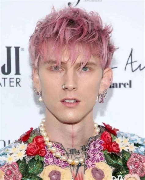 mgk pink.hair|punk rock pink hair.